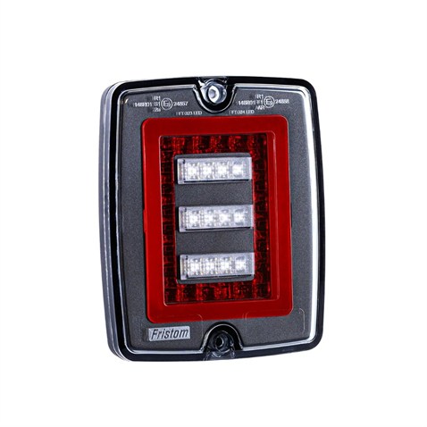 FRISTOM 12V-30V STOP LAMBASI (NEON LEDLİ) (3 FONKSİYONLU) (132*109 MM) E9