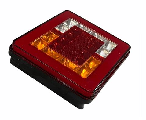 12V STOP LAMBASI (NEON LEDLİ) (4 FONKSİYONLU) (136*114 MM)