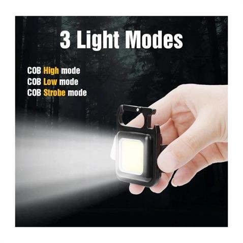 MİNİ EL FENERİ-ANAHTARLIK LEDLİ (FONKSİYONLU) (USB ŞARJLI) (MIKNATISLI-ASKILI-AYAKLI) 