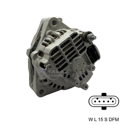 24V ALTERNATÖR DİNAMO MITSUBISHI TİPİ 120 A (W-L-15-S-DFM) DORUK-KHD-MAGIRUS-OTOKAR-RENAULT-VOLVO