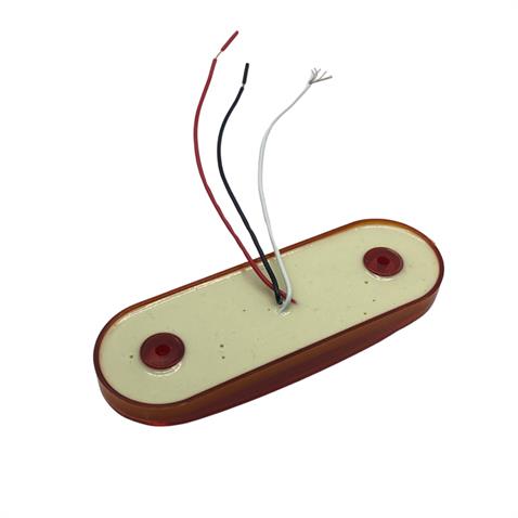 12V-24V YAN SİNYAL LAMBASI DORSE SİDE MARKER SARI YM (21 LEDLİ) (113*38 MM)