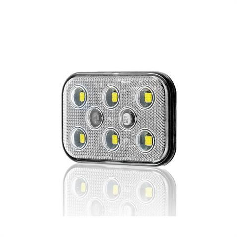 SANEL 12V PARK LAMBASI 6-LEDLİ YAPIŞKANLI 3M BANTLI SU GEÇİRMEZ BEYAZ (60*40 MM)