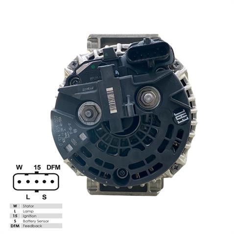 BOSCH 24V ALTERNATÖR DİNAMO 100 A (W-L-15-S-DFM) (SOKETLİ 5 FİŞ) SCANIA 