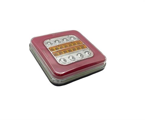 12V-24V STOP LAMBASI KARE (NEONN LEDLİ) (4 FONKSİYONLU) (143*143 MM)