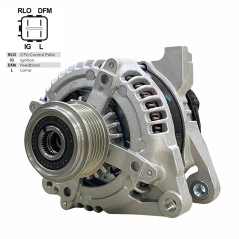 12V ALTERNATÖR DİNAMO 100 A (4 FİŞ) ( IG-L-RLO-FR-(M) ) TOYOTA AURIS/COROLLA 1.4 D-4D 2007 >