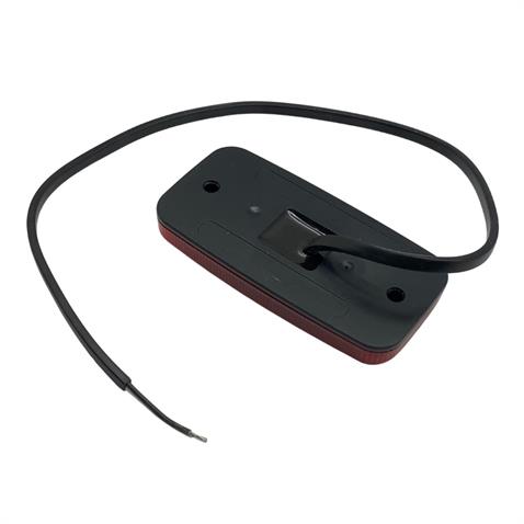 FRISTOM 12V-24V YAN İKAZ LAMBASI DORSE SİDE MARKER KIRMIZI (4 LEDLİ) (110*55 MM) HELLA TİPİ E9 