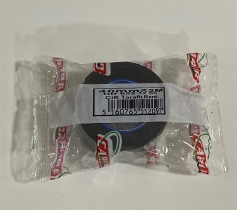 ÇİFT TARAFLI BANT 40 MM X 2 MT (YEŞİL-SİYAH)