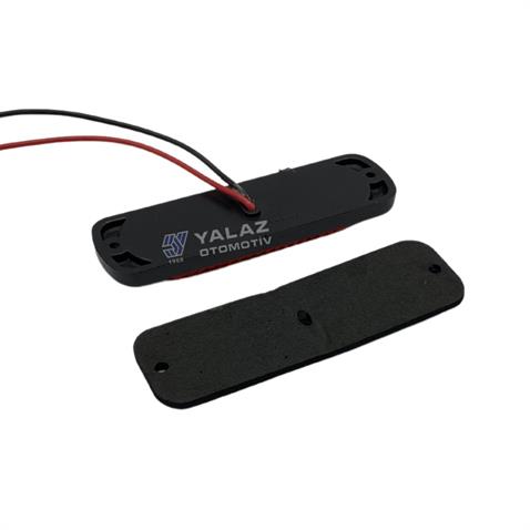 9V-36V  FLAŞ LED LAMBA (SARI) (4X1W) ÇAKAR FONKSİYONLU (85*28*10 MM)