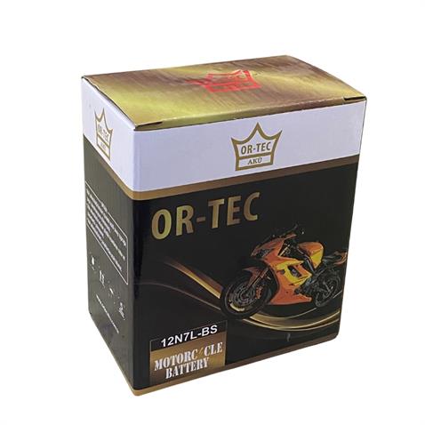 ORTEC 12V 7 AH MOTOSİKLET AKÜSÜ (113*70*132) (12N7A) (YTX7L-BS)