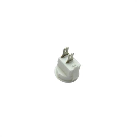 TUŞLU ANAHTAR MINI YUVARLAK BEYAZ (2 FİŞ) (ON-OFF) (6A 250V / 10A 125V AC) (16 MM) KCD1 YIXING