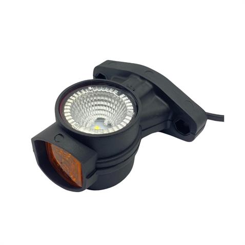 FRISTOM 12V-30V BOYNUZ TAKOZ LAMBASI KISA (LEDLİ) SARI-KIRMIZI-BEYAZ SAĞ E9