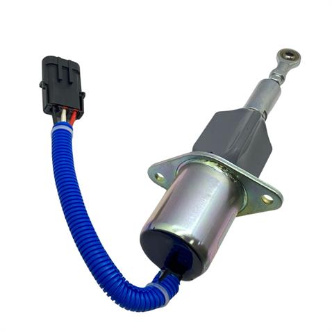 12V STOP SELENOİDİ KULAKLI (MAFSALLI-DELİK 6 MM) (SOKETLİ) CUMMINS MOTOR
