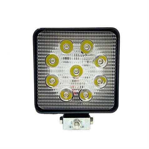 10V-30V ÇALIŞMA LAMBASI KARE 27W (9 LEDLİ) (108*108 MM)