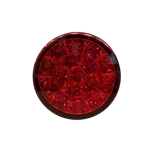 24V PARK-STOP LAMBASI YUVARLAK (LEDLİ KIRMIZI) (98 MM)