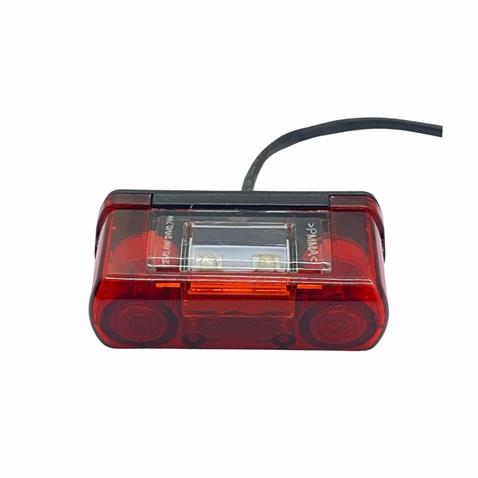 ÇERKEZ 12V-24V PLAKA-POZİSYON LAMBASI 2+2 LEDLİ (KIRMIZI) (90*37 MM)