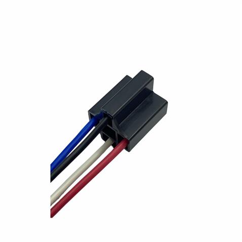 RÖLE SOKETİ (RÖLE YUVASI) 5 UÇLU SİYAH (4 KABLOLU) (2.5 MM KABLOLU)