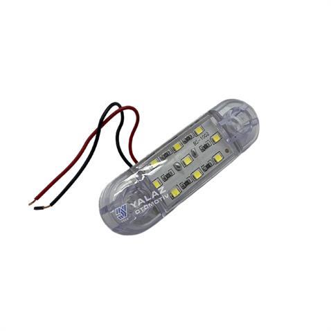 12V-24V PARMAK LAMBA 9-LEDLİ BEYAZ GENİŞ (85*25 MM)
