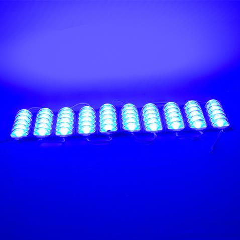 12V MODUL LAMBA (CAMLI) 5-LEDLİ MAVİ (110*38 MM)