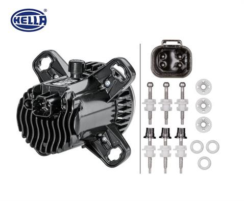 HELLA 12V-24V LED FAR MERCEKLİ (KISA HÜZME) (GÜNDÜZ SÜRÜŞ LEDLİ) (YUVARLAK 90 MM) SOL