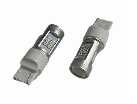 PREMIUM 12V 93 AMPUL DİPSİZ T20 21 LEDLİ MERCEKLİ SARI (2 AD)