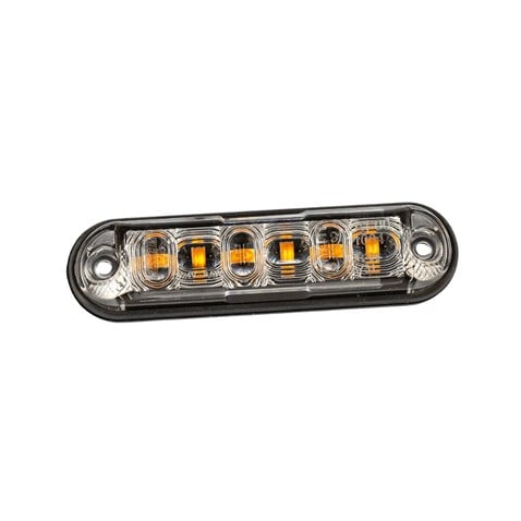 FRISTOM 12V-24V İKAZ LAMBASI ÇAKARLI 16-LEDLİ SARI (103*25 MM) E9
