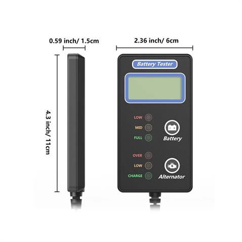 6V-25V DİJİTAL VOLTMETRE (ŞARJ ÖLÇÜM CİHAZI) (110*60*15 MM)