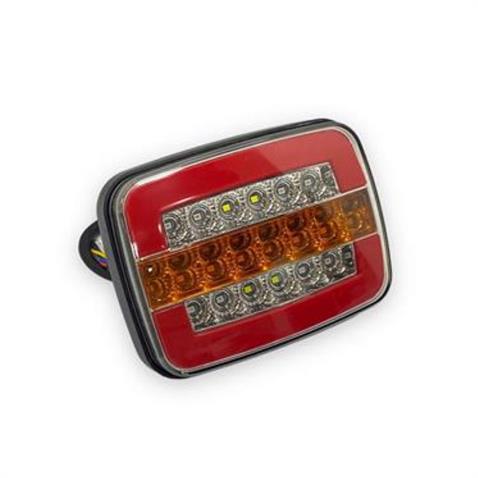 24V STOP LAMBASI (NEON LEDLİ) (KAYAR SİNYALLİ) (4 FONKSİYONLU) (126*97*40 MM)