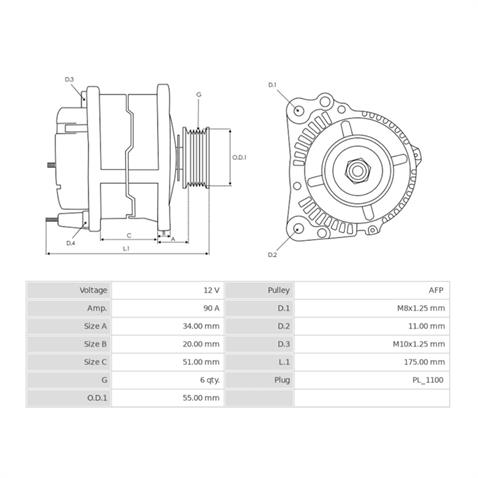 DENSO 12V ALTERNATÖR DİNAMO 90 A (TEK FİŞ) (LIN) TOYOTA AURIS/COROLLA 2012-2018