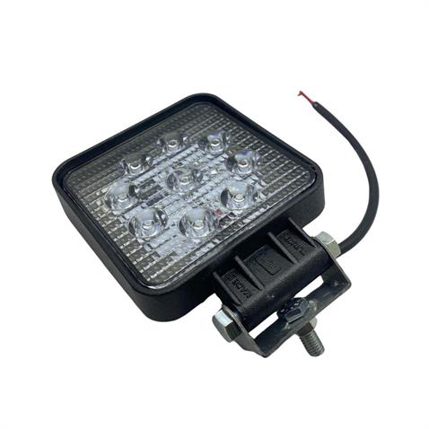 9V-48V ÇALIŞMA LAMBASI (9 X 3W POWER LEDLİ) KARE (105*105 MM)