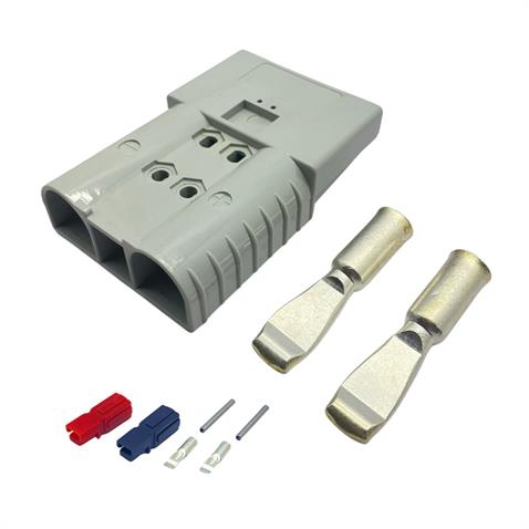 600V ELEKTRİKLİ FORKLİFT AKÜ SOKETİ 320 A 70 MM (GRİ) (ÇAP:85 BOY:125 MM)