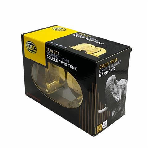 HELLA 12V DADAT KORNA 60W 112 dB 410/510 HZ (2 FİŞLİ) (ALTIN RENGİ) TAKIM TE30