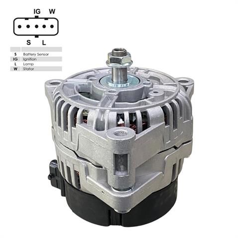 24V ALTERNATÖR DİNAMO BOSCH TİPİ 100 A (5 FİŞ YAN SOKETLİ) (.-S-IG-L-W) MAN TGA