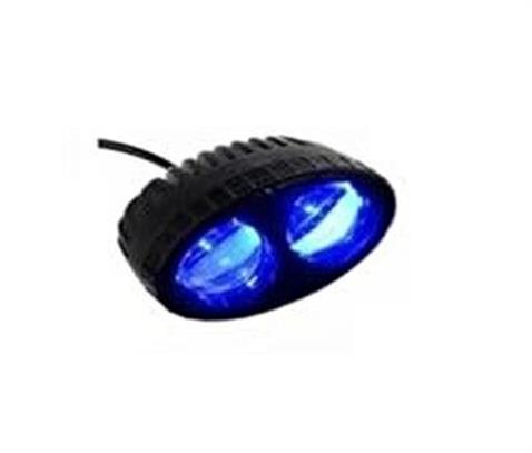 12V-80V LED SPOT LAMBA OVAL (MAVİ NOKTA) (MERCEKLİ) (140*85 MM) FORKLİFT
