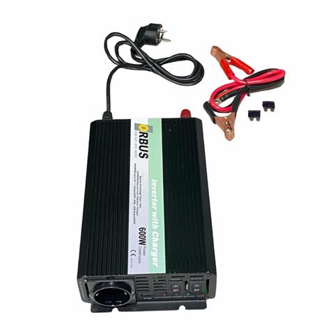 ORBUS 12V DC > 230V AC İNVERTER 600W (MODİFİYE) (USB ÇIKIŞLI) (10 A ŞARJLI)