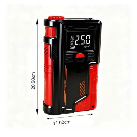 12V AKÜ TAKVİYE CİHAZI (1000A) LASTİK ŞİŞİRME HAVA KOMPRESÖRÜ (POWERBANK) (LED IŞIK-ÇAKARLI)