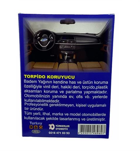 DERİ VE TORPİDO KORUYUCU PARLATMA BADEM YAĞI SÜNGERLİ (250 ML)