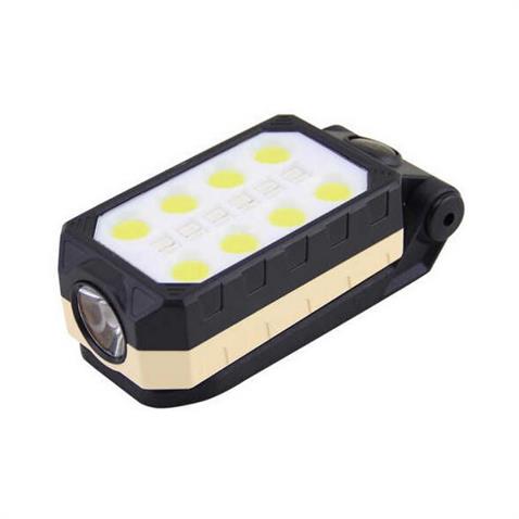 EL FENERİ-ÇALIŞMA LAMBASI LEDLİ (MIKNATISLI-ASKILI) (USB ŞARJLI) (KIRMIZI-MAVİ ÇAKARLI) (110*50 MM)