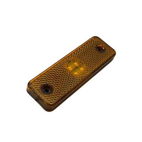 24V YAN SİNYAL LAMBASI DORSE SİDE MARKER SARI (4 LEDLİ) (98*32 MM)
