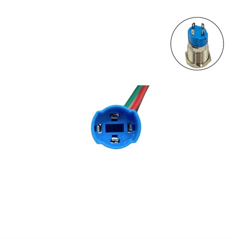 12 MM BUTON SOKETİ (4 KABLOLU)