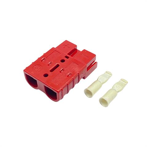 600V AKÜ SOKETİ 50A (KIRMIZI) (ÇAP:36 BOY:48 MM)