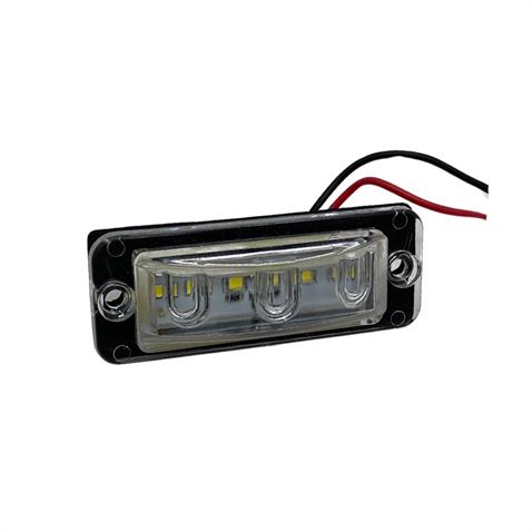 12V-24V BASAMAK-PLAKA LAMBASI LED YM GÖMME UNIVERSAL BEYAZ E9 (75*28 MM)