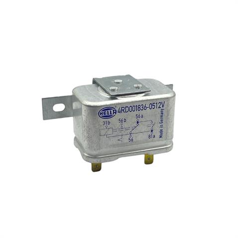 HELLA 12V FAR RÖLESİ 5 UÇLU (ÇİFT PLATİN) (KALICI) (31b-56-56a-56b-81a) GERMANY