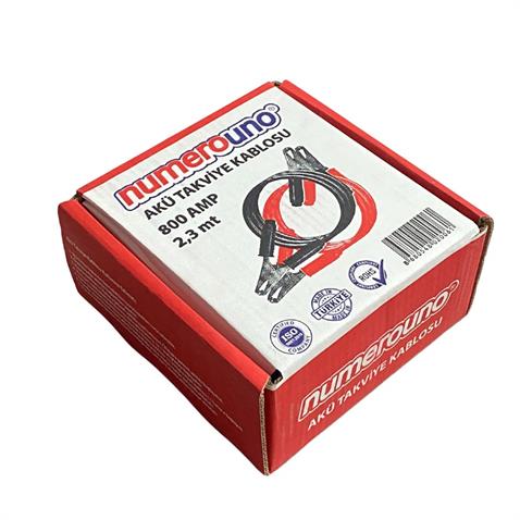 AKÜ TAKVİYE KABLOSU 800 AH 16 MM TAKIM (2.3 MT)