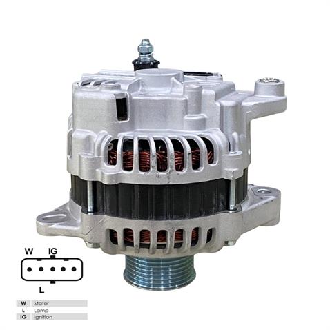 24V ALTERNATÖR DİNAMO MITSUBISHI TİPİ 130 A (5 FİŞ SOKETLİ) (W-L-IG . .) FORD CARGO