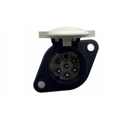 TIR DORSE ELEKTRİK SOKETİ (RÖMORK FİŞİ) (7Lİ DİŞİ VİDALI) (PLS BEYAZ) (S TİPİ)