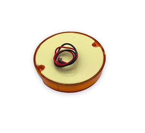 12V-24V SİNYAL LAMBASI (17 LEDLİ) YUVARLAK SARI (95 MM)