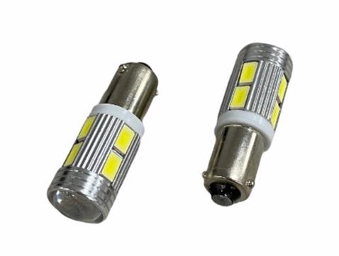 PREMIUM 12V H6 AMPUL 10 LEDLİ MERCEKLİ BEYAZ 6000K (2 AD)