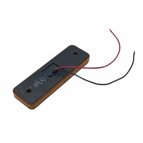 24V YAN SİNYAL LAMBASI DORSE SİDE MARKER SARI (4 LEDLİ) (98*32 MM)