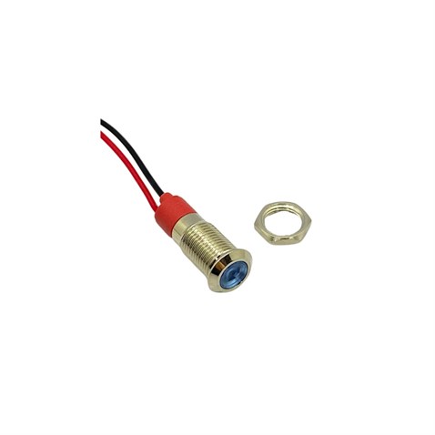 12V-24V GÖZ LAMBASI MAVİ LEDLİ (8 MM)