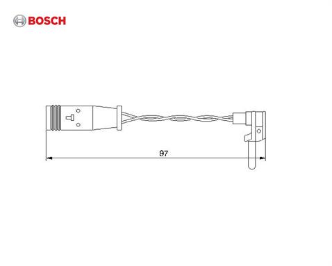 BOSCH ÖN FREN BALATA İKAZ KABLOSU (97 MM) MERCEDES
